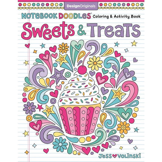 Wellspring Coloring Book Notebook Doodles - Sweets & Treats