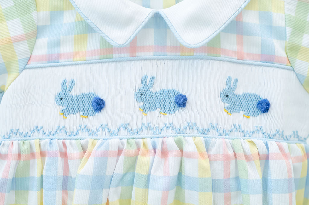 Ruth and Ralph Smocked Easter Bunnies Henry Bubble