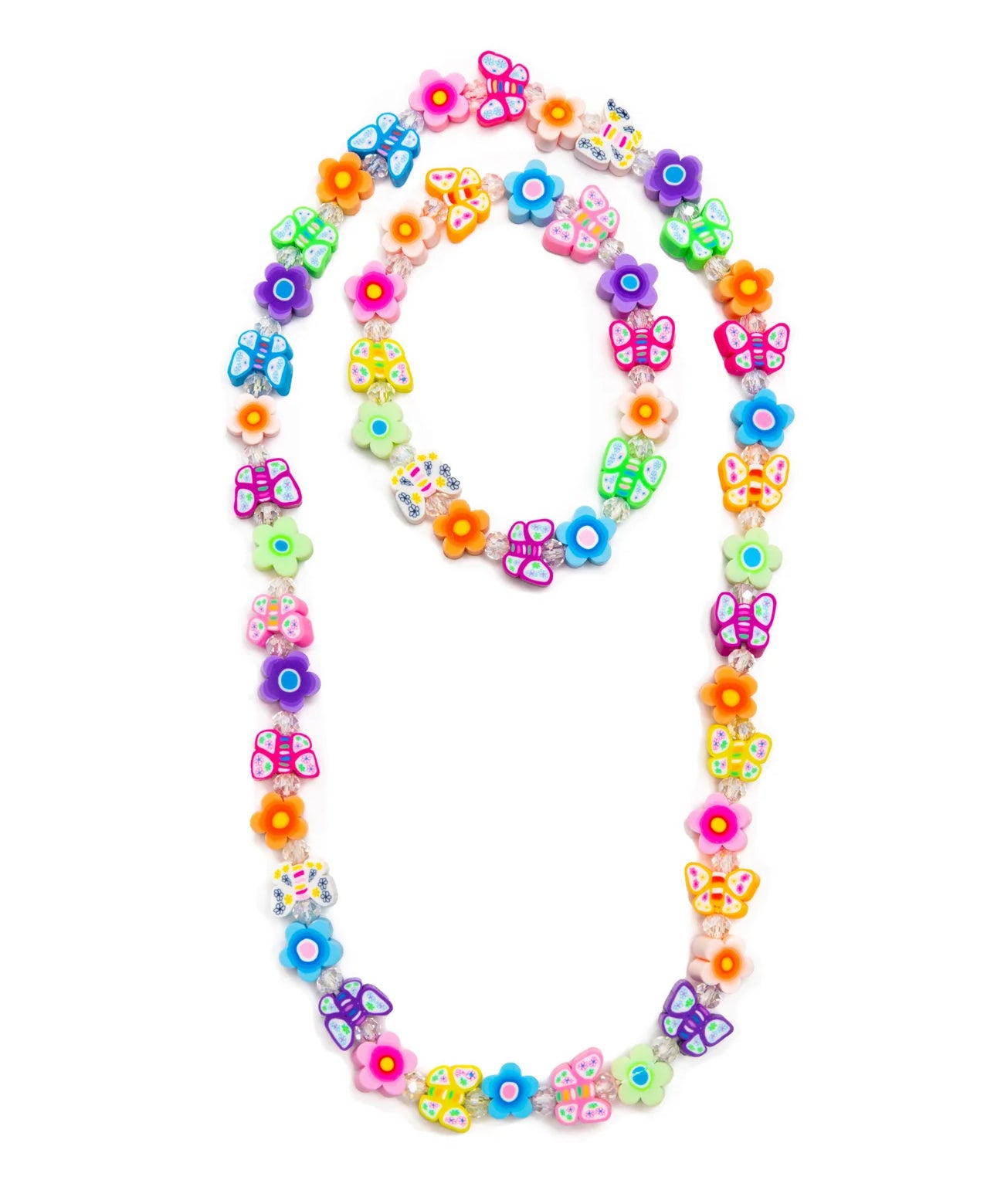 Great Pretenders Flutter Flowers Necklace and Bracelet Set
