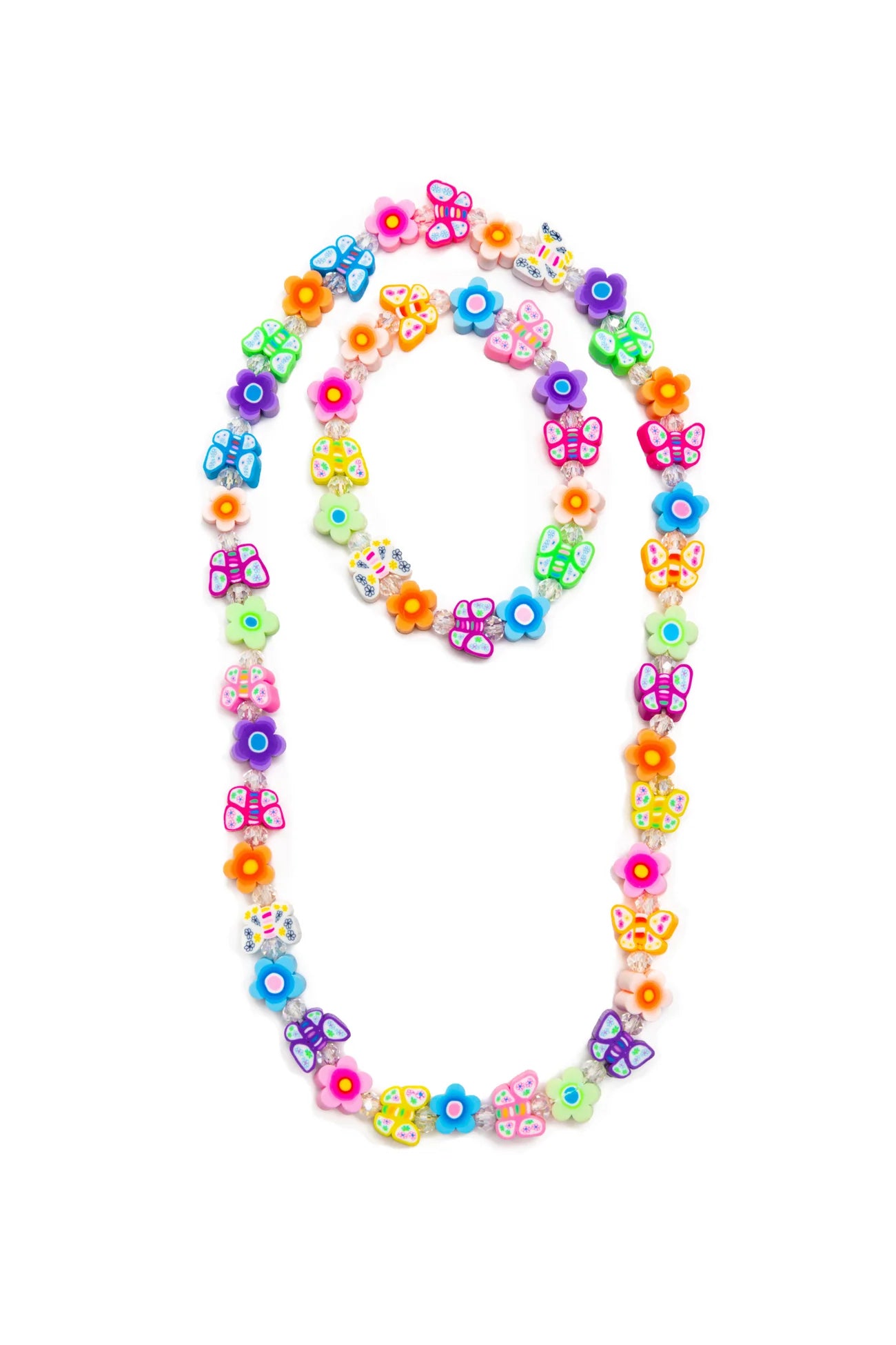 Great Pretenders Flutter Flowers Necklace and Bracelet Set