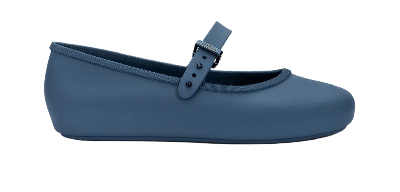 Mini Melissa Soft Ballerina Ballet Flat- Blue