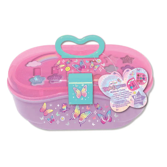 Hot Focus Style Express Makeup Case - Tie Dye Butterfly