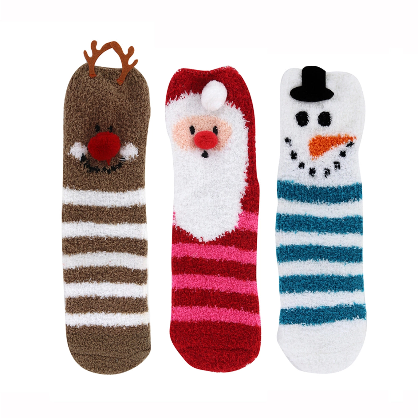 DM Merchandising Cozy Cuties Fuzzy Holiday Socks