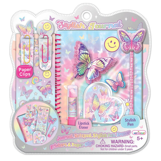 Hot Focus Stylish Journal- Tie Dye Butterfly