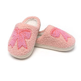 Pink Bows Girl's Slippers