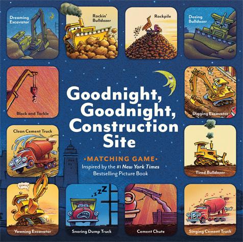 Chronicle Books Goodnight, Goodnight Construction Site Matching Game