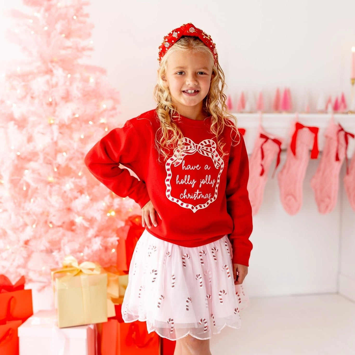 Sweet Wink Candy Cane Swirl Headband