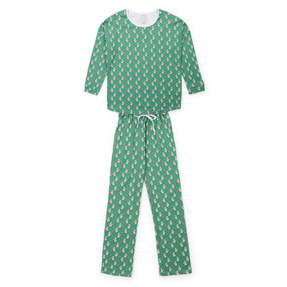 Lila and Hayes Audrey Women's Longsleeve Top Pant Set - Santa's Helper