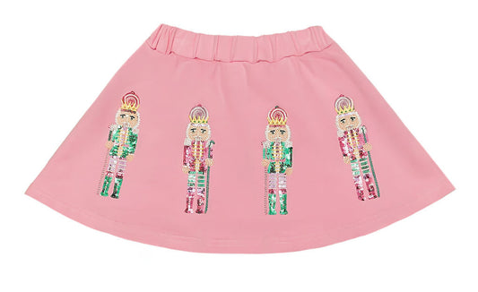 Belle Cher Pink and Teal Nutcracker Skort
