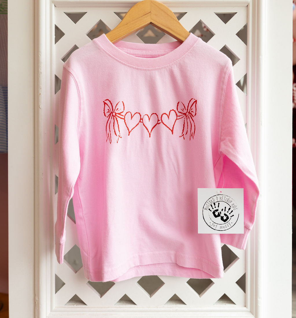 Light Pink Heart Banner T-Shirt