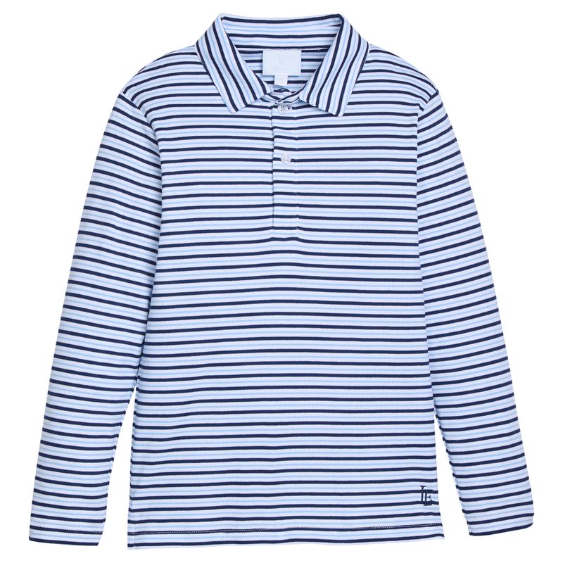 Little English Long Sleeve Polo - Winslow Stripe
