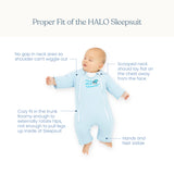 Baby Merlin's Magic Sleepsuit- Blue
