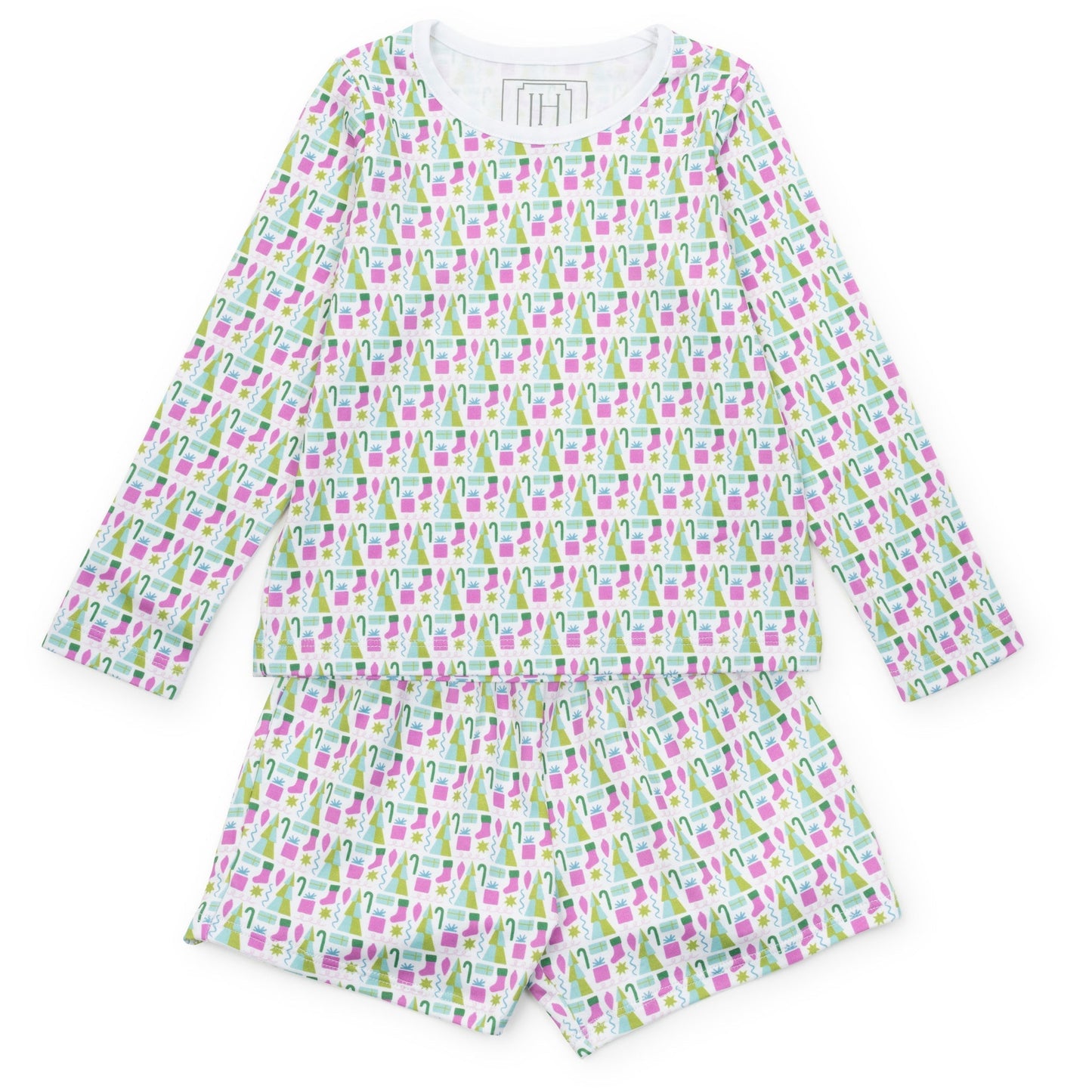 Sophie Girls' Short Set - Mod Holiday Pink