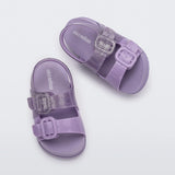 Mini Melissa Cozy Sandals - Lilac Glitter