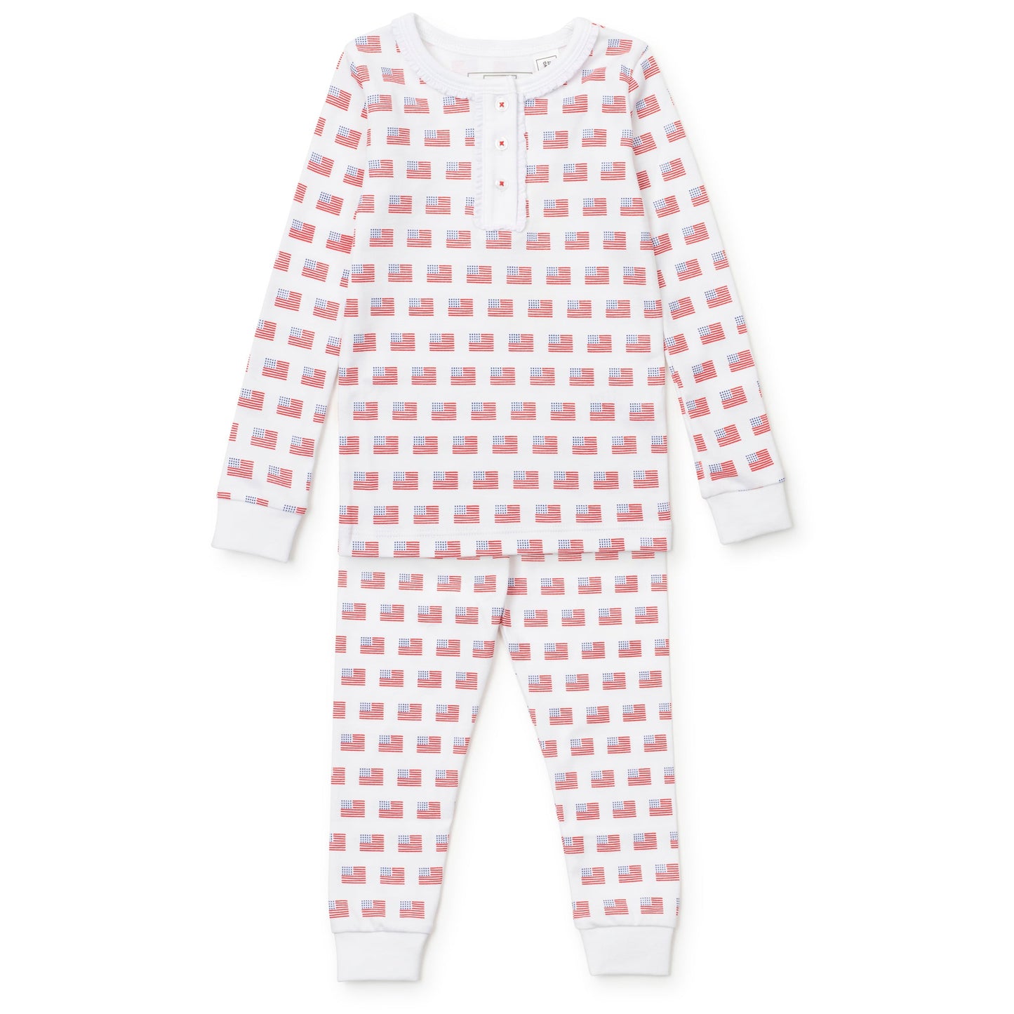 Lila and Hayes Alden Girls' Pajama Pant Set - American Flag