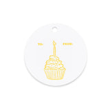 Letterpress Cupcake Gift Tags