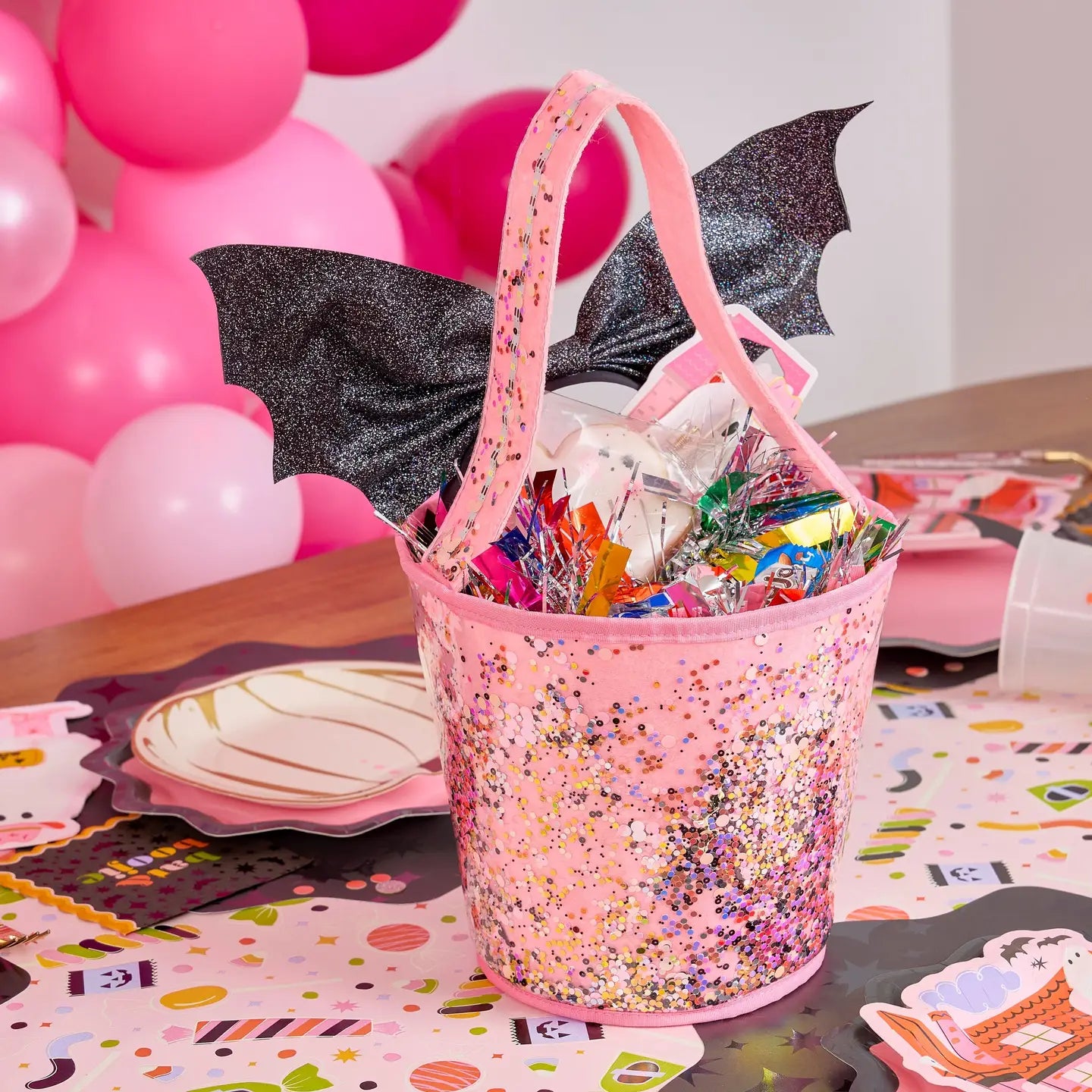 Packed Party Pink-A-Boo Light Up Confetti Treat Bucket