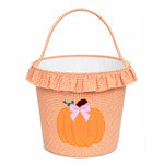 Bits and Bows Ruffle Bow Pumpkin Tote