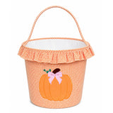 Bits and Bows Ruffle Bow Pumpkin Tote