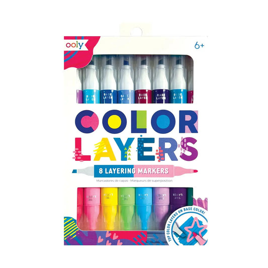 Color Layers Double Ended Layering Markers- Set of 8