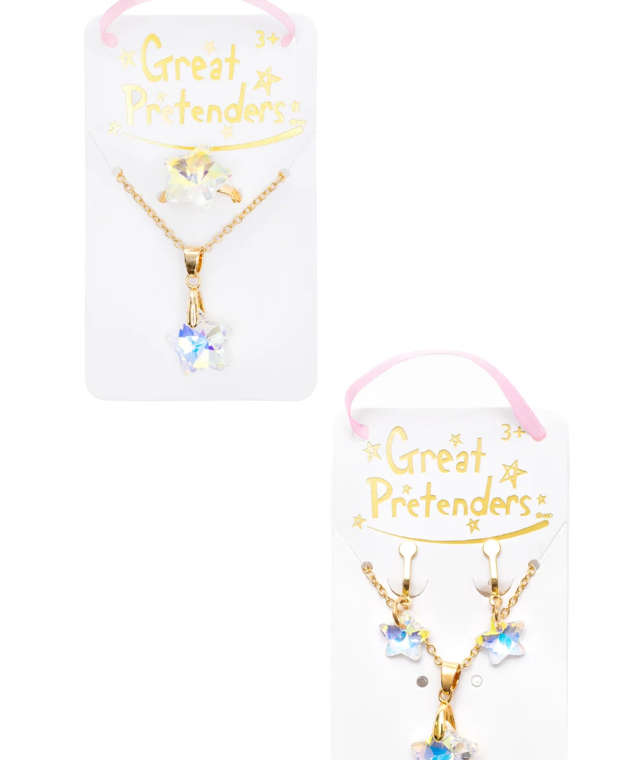 Great Pretenders Boutique Holographic Star Necklace Set