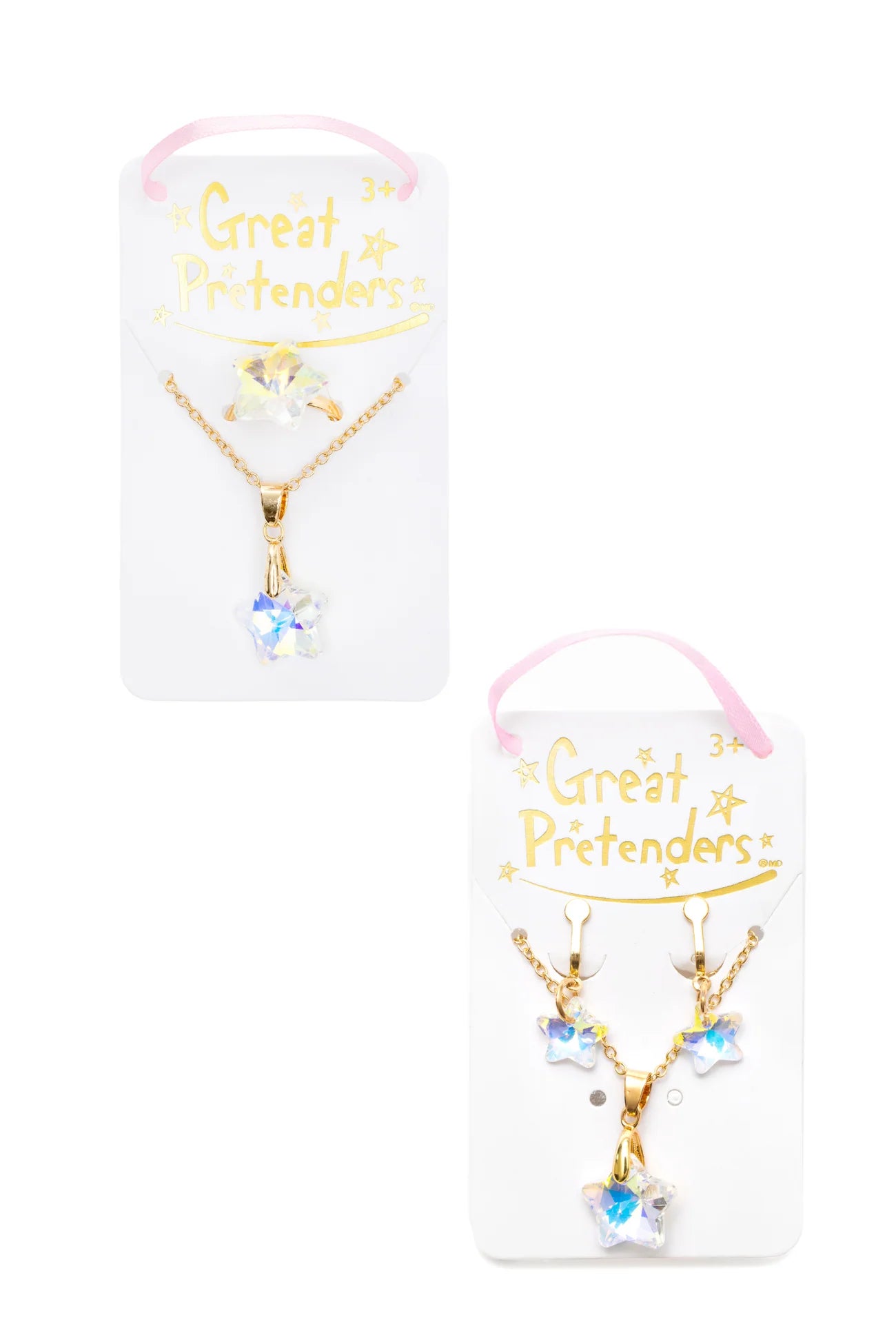 Great Pretenders Boutique Holographic Star Necklace Set