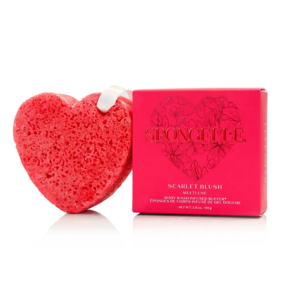 Spongelle Scarlet Blush Heart Buffer