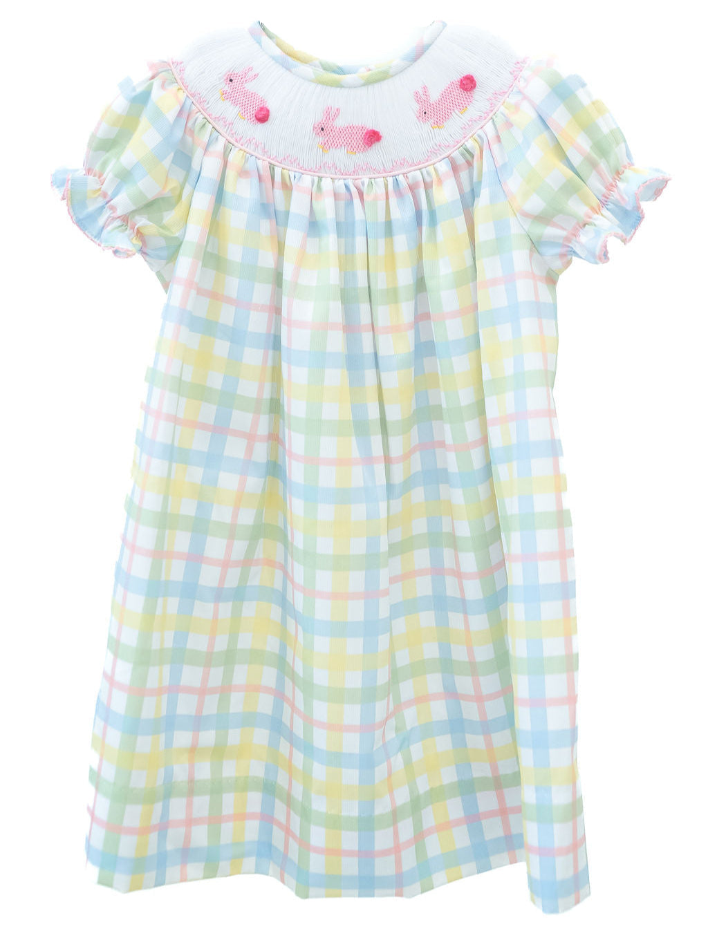 Ruth and Ralph Smocked Easter Bunnies Helen Dress