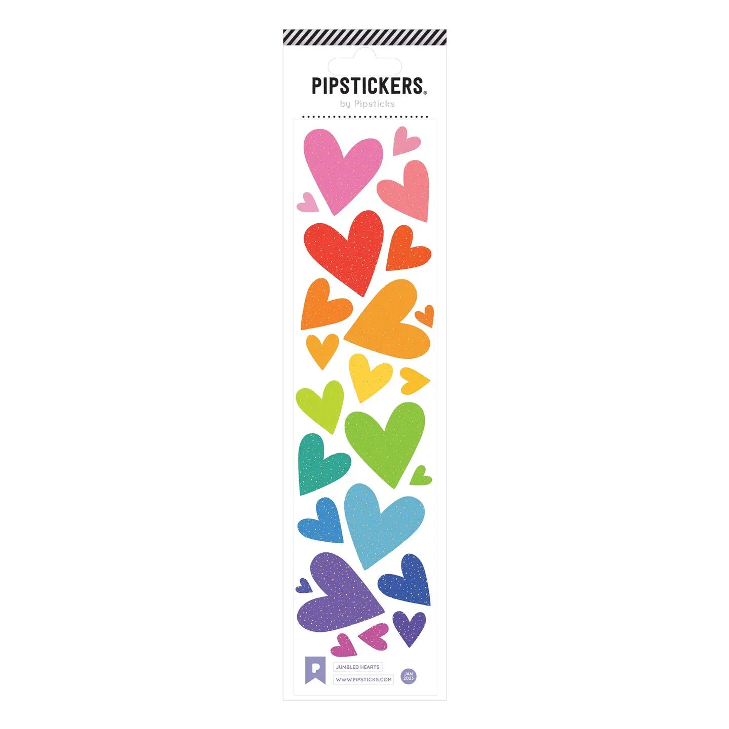 Pipsticks Jumbled Hearts Stickers