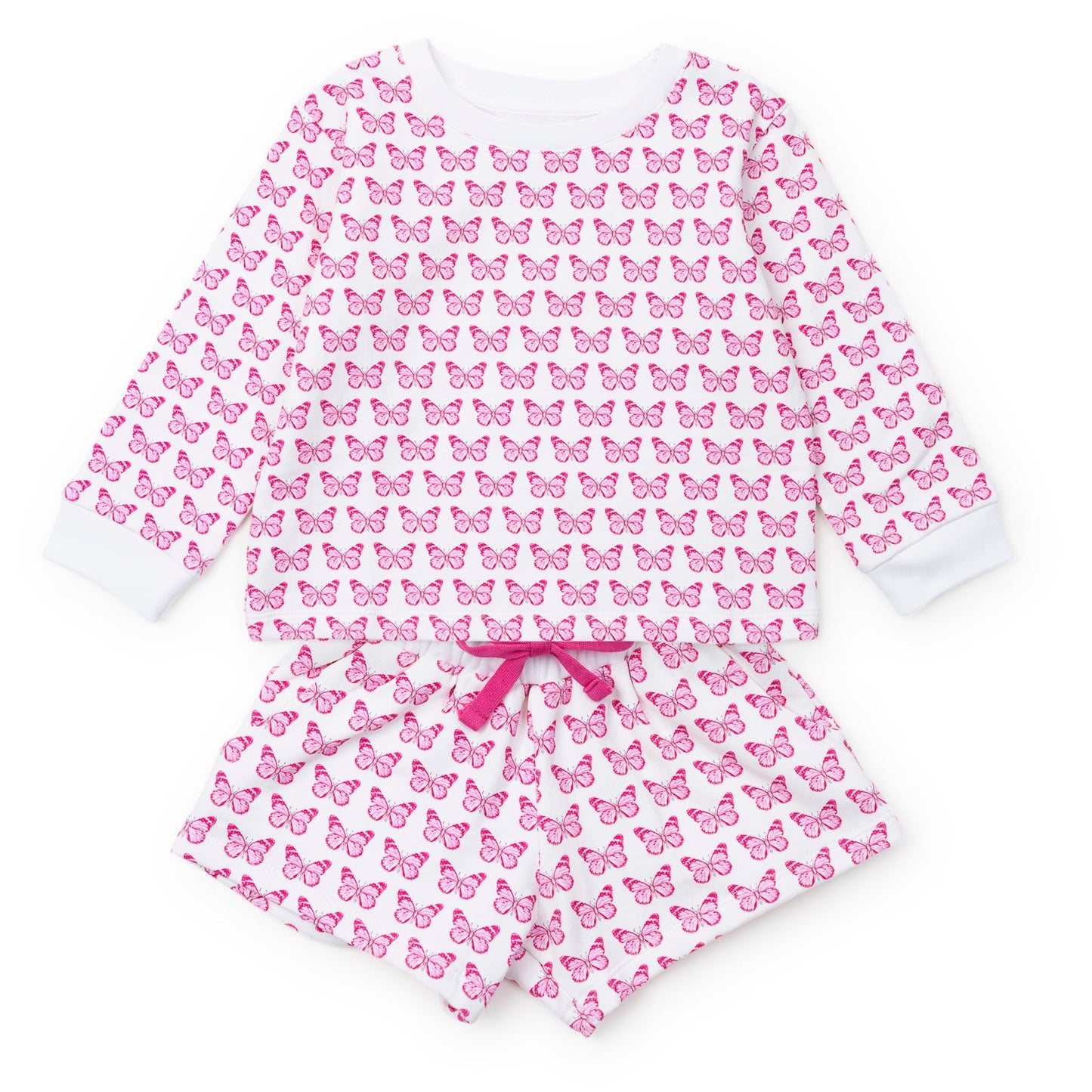 Stella Girls' Sweatshirt Short Set - Cartie Butterflies