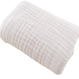 Muslin 6 Layer Swaddle Blanket- White