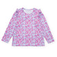 Mia Girls' Longsleeve Performance Top- Preppy Petals