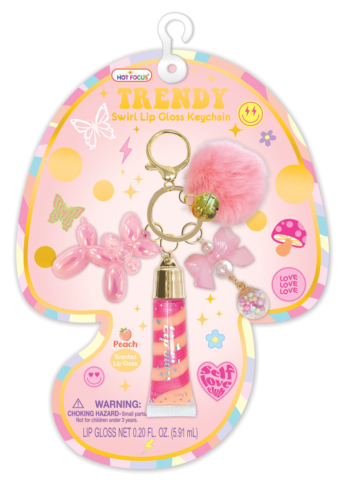 Trendy Lipgloss with Keychain- Good Day