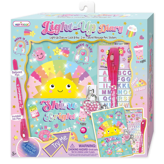 Hot Focus Light Up Diary - Be Kind