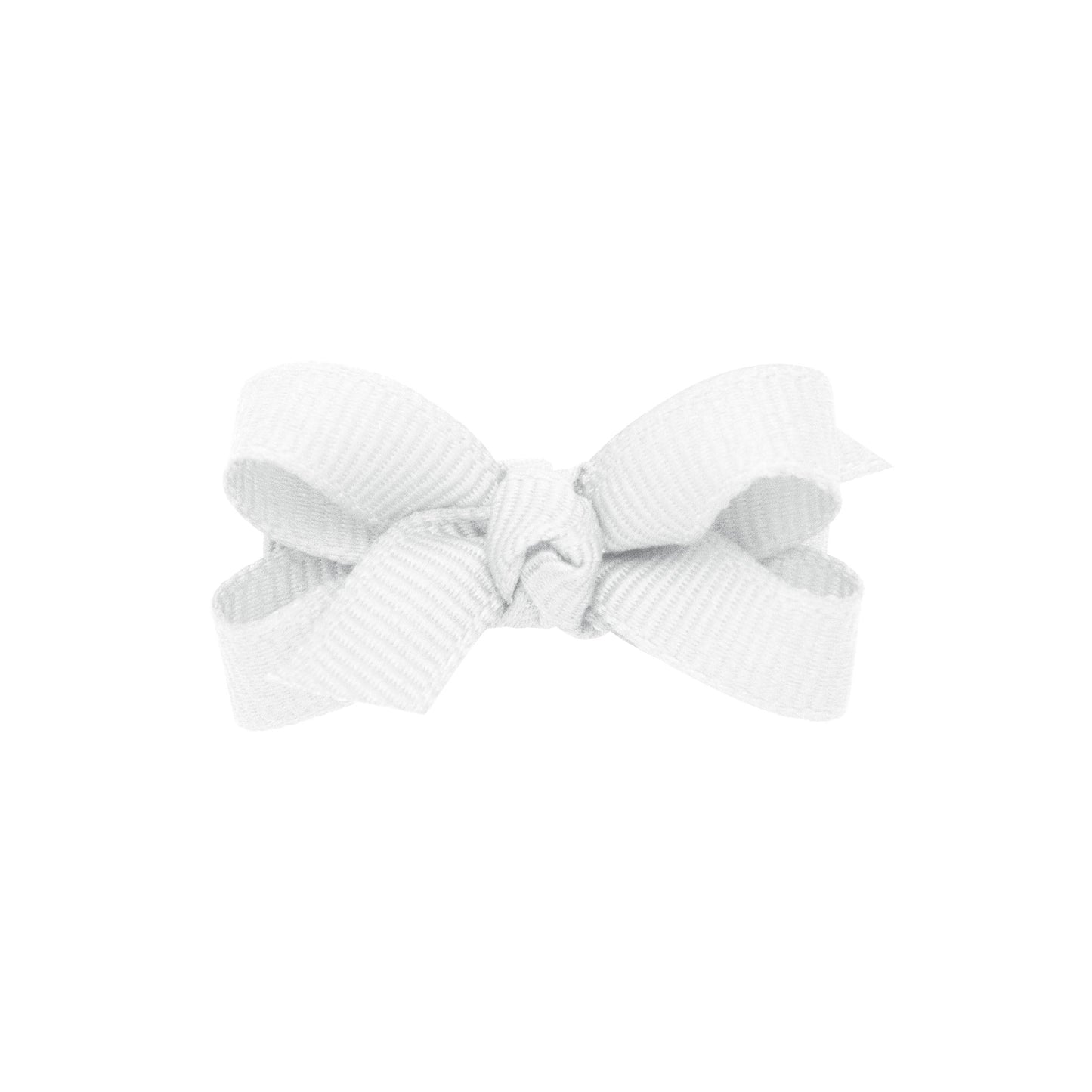 Wee Ones White Baby Grosgrain Hair Bow