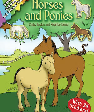 Dover Horses and Ponies Coloring and Sticker Fun