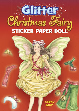 Dover Glitter Christmas Fairy Sticker Paper Doll