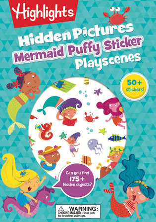 Mermaid Hidden Picture Puffy Sticker Playscenes