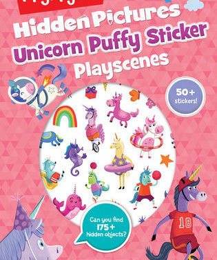Hidden Pictures Unicorn Puffy Sticker Playscenes 