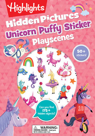Hidden Pictures Unicorn Puffy Sticker Playscenes 