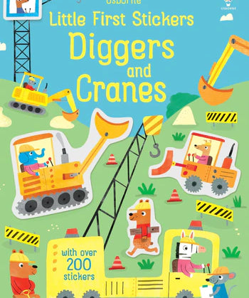 Little Stickers Book - Diggers and Cranes