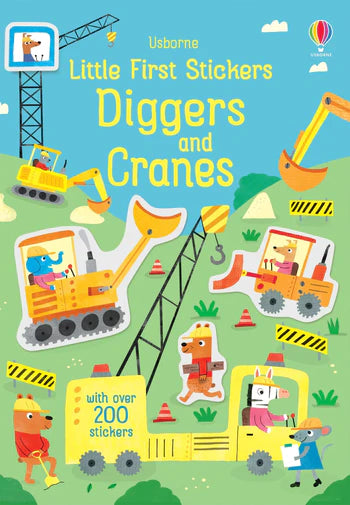 Little Stickers Book - Diggers and Cranes