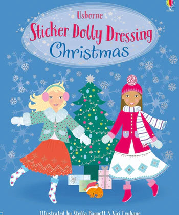 Usborne Books Sticker Dolly Dressing Christmas