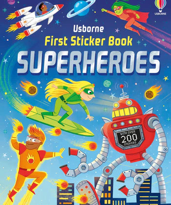 Usborne Books First Sticker Book- Superheroes