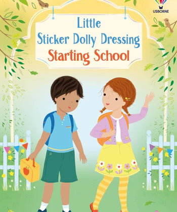 Usborne Books Little Sticker Dolly Dressing Starting School
