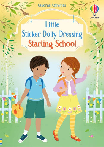 Usborne Books Little Sticker Dolly Dressing Starting School