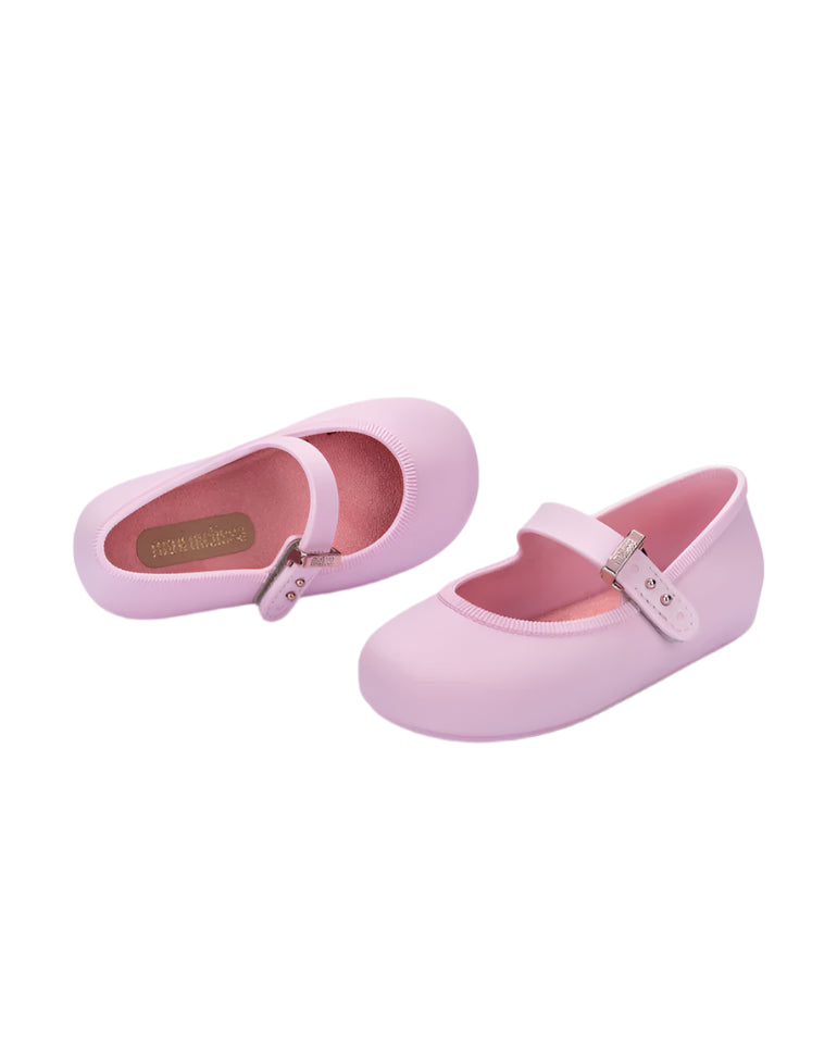 Mini Melissa Soft Ballerina Ballet Flat- Pink