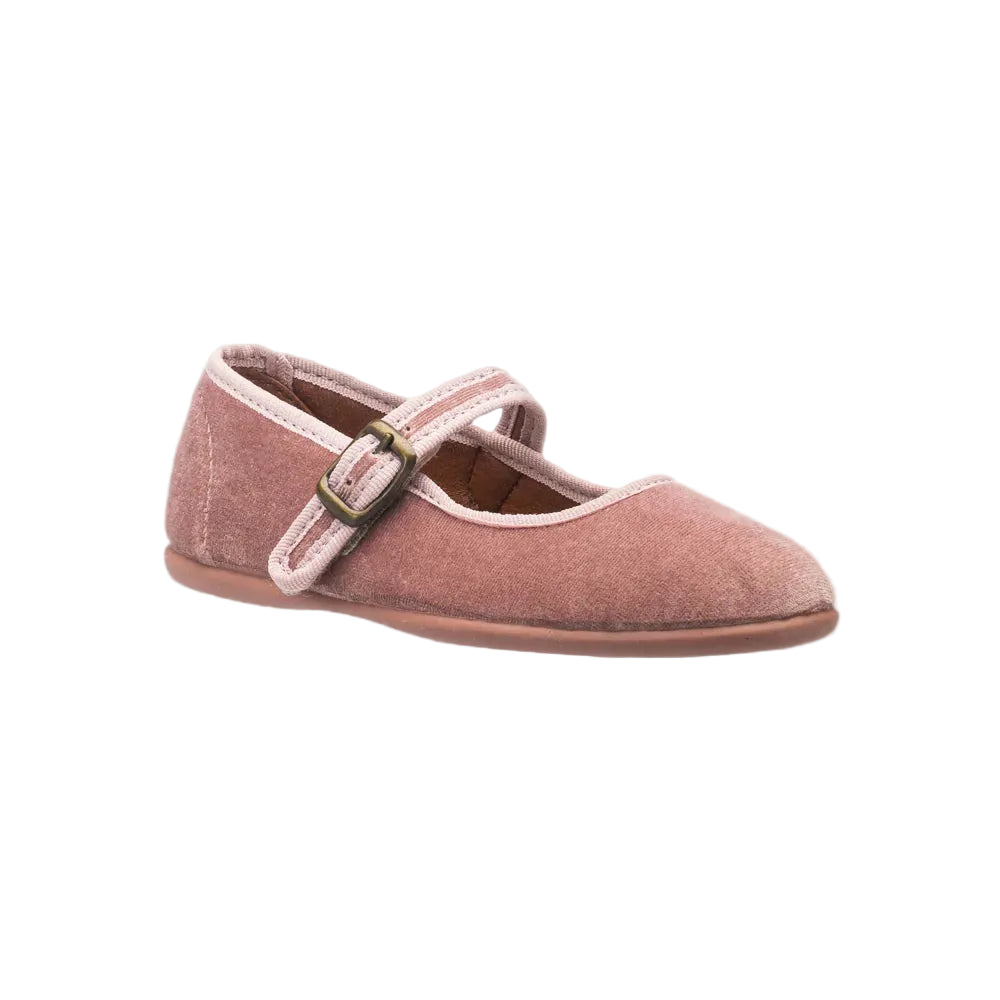 Elephantito Isa Velvet Mary Jane- Pink