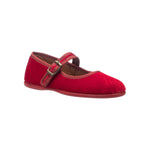 Elephantito Isa Velvet Mary Jane- Red