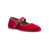 Elephantito Isa Velvet Mary Jane- Red